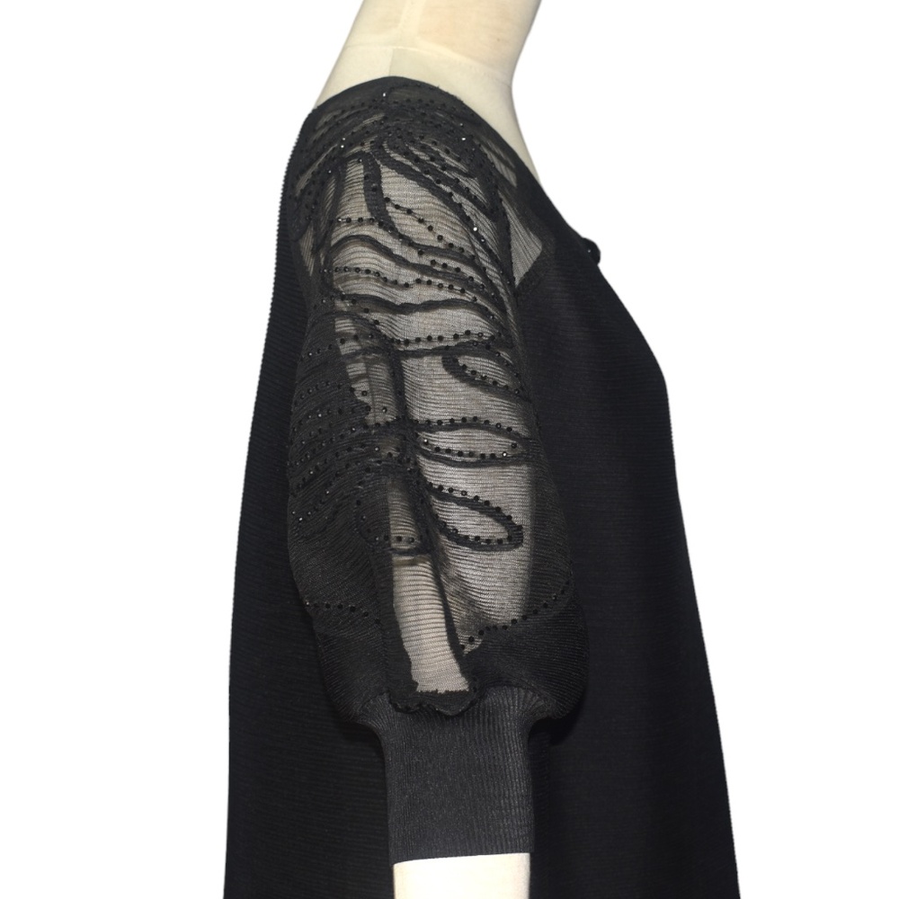 Masaki Matsuka Black Micro Pleated Plisse Duster Evening Jacket One Size OS M L - Picture 8 of 13
